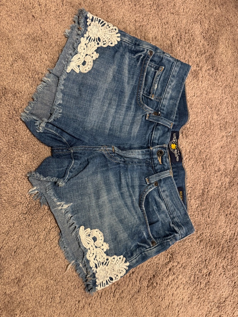 Lucky Brand Blue Denim Riley Short